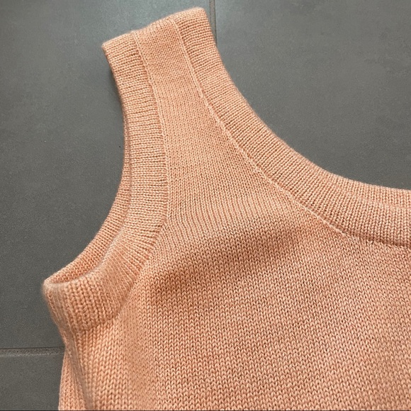 Vintage St. John Peach Santana Knit Tank Sweater - Picture 4 of 8